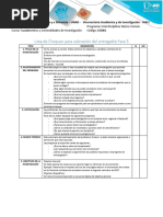 Lista de Chequeo Para Valoración Del Entregable Fase 3