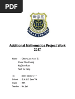 Additional Mathematics Project Work 2017