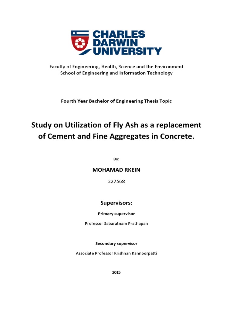 Fly Ash as Cement Replacement in Concrete | PDF | Fly Ash | Concrete