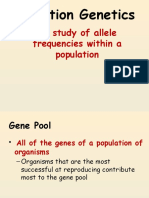 The Study of Allele Frequencies Within A Population