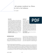 La Genesis Del Paisaje Medieval en Alava, La Formacion de La Red Aldeana. (J.A.Quiros) PDF