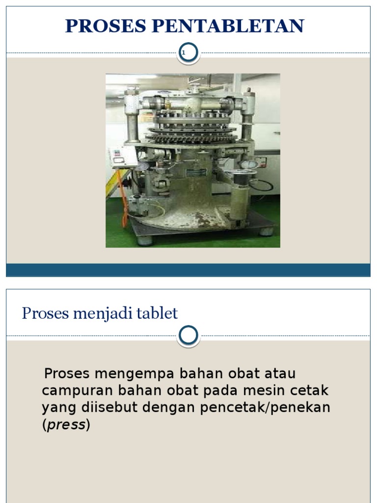Proses dan Kontrol Kualitas Tablet | PDF