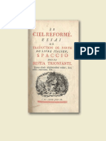 Una rara traduzione dello Spaccio de la bestia trionfante. Il Ciel Reformé dell'Abbé de Vougny.