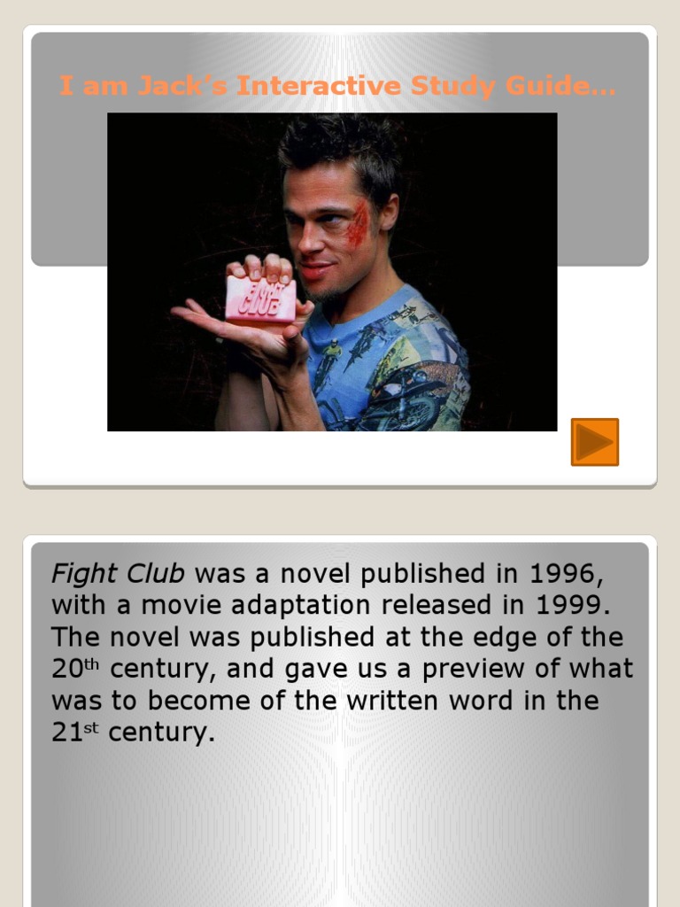 Fight Club: A Study Guide for Gen X | PDF