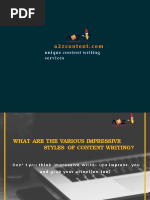 What Are the Various Impressive Styles of Content Writing