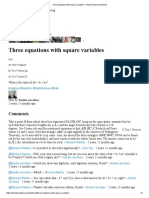 Three Equations With Square Variables - Sinuhé Ancelmo _ Brilliant