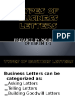 Types of Business Letters