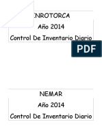 Etiquetas de Carpetas de Control de Inventario, Inrotorca y Nemar