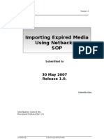 SOP-Importing Expired Media