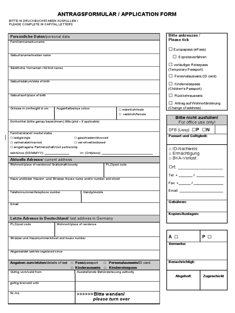 passport applicationform | pdf