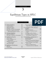 Chapter 3 Equilibrium Types in HPLC 2013 Essentials in Modern HPLC Separations