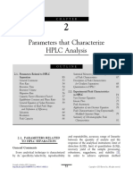 Chapter 2 Parameters That Characterize HPLC Analysis 2013 Essentials in Modern HPLC Separations