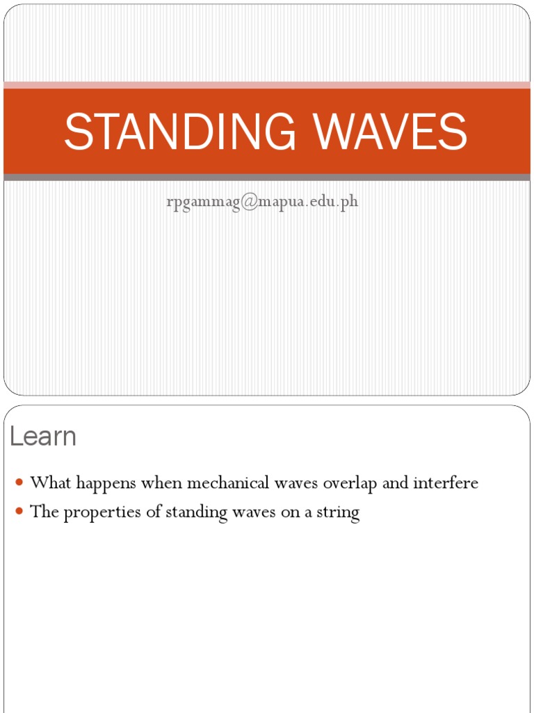 05 Standing Waves | PDF | Science & Mathematics
