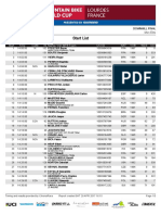 Start List Start List Start List Start List: Start Time Outfit NR Name / UCI MTB Team Uci Id NAT YOB WCS UCI