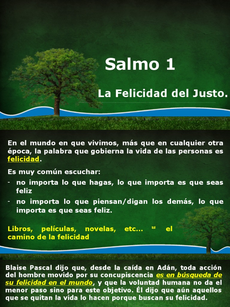 Salmo 1 Enero 2017 Descargar Gratis Pdf Salmos Felicidad