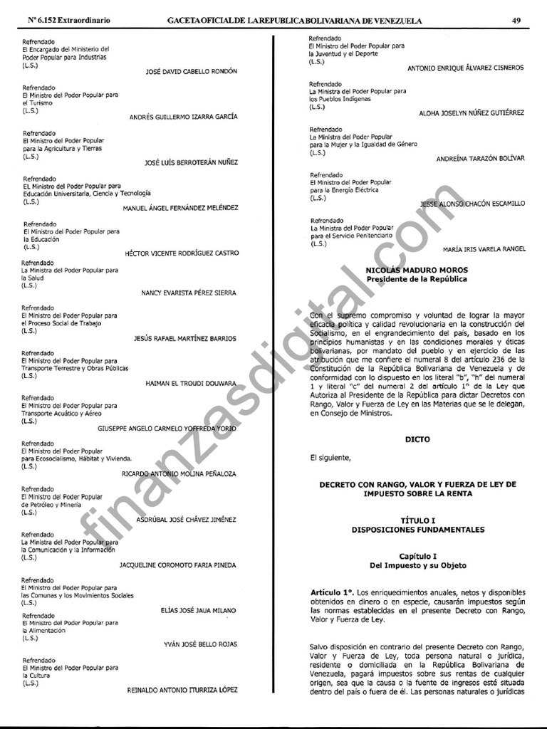 Ley Islr 2014 | PDF | Artes del Lenguaje y Comunicación