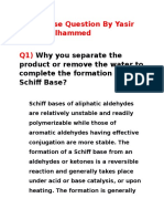 Schiff Base Question