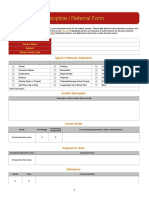 Discipline Rubric