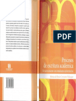 Procesos de Escritura Acade Mica Cervantes 2015 PDF