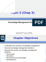 Topic 3 (Chap 3) : Knowledge Management Solutions