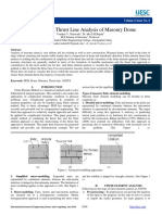 .Finite Element Thrust Line Analysis of Masonry Dome