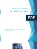 Introducción Al Sistema de Naciones Unidas