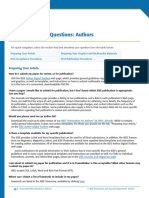 Publications Faq