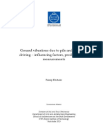 Ground Vibrations Due To Pile and Sheet Pile Driving