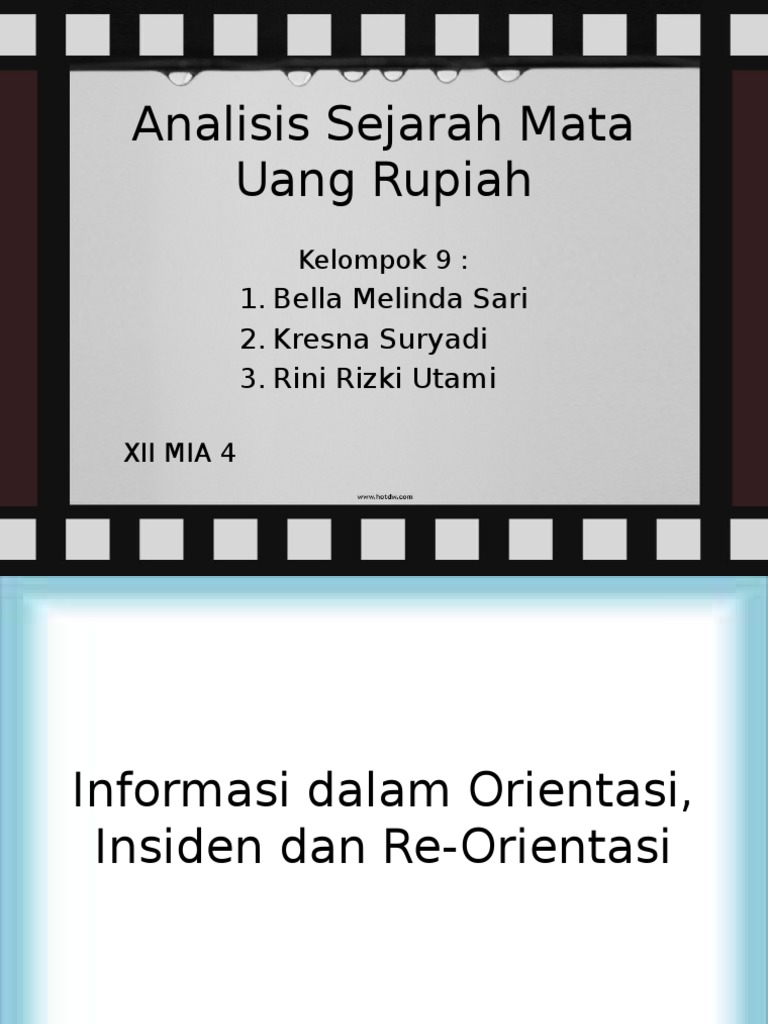 Analisis Sejarah Mata Uang Rupiah Pdf