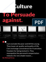 To Persuade Against.: Car Culture