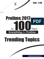 Trending Topics Part 1 of 10 Prelims