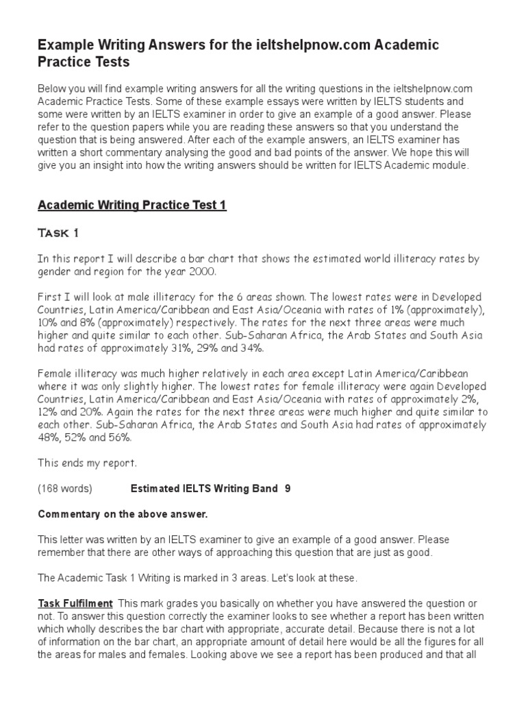 Sample Essay Format Examples