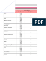 Estimation For Masonry: Designation Dimensions Length (M) Height (M)