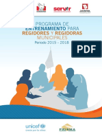 Programa de Entrenamiento para Regidores y Regidoras Municipales PDF