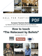 Teaching Holocaust by Bullets
