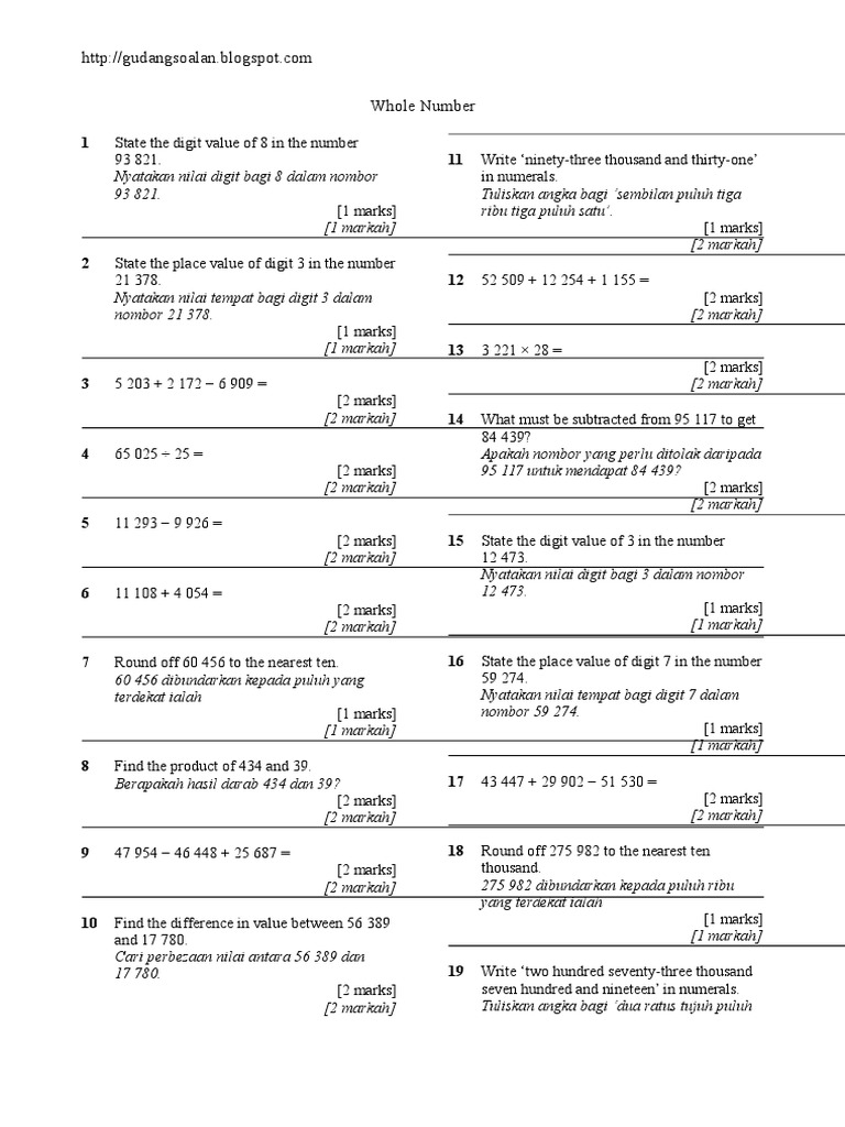 Latihan whole number.doc