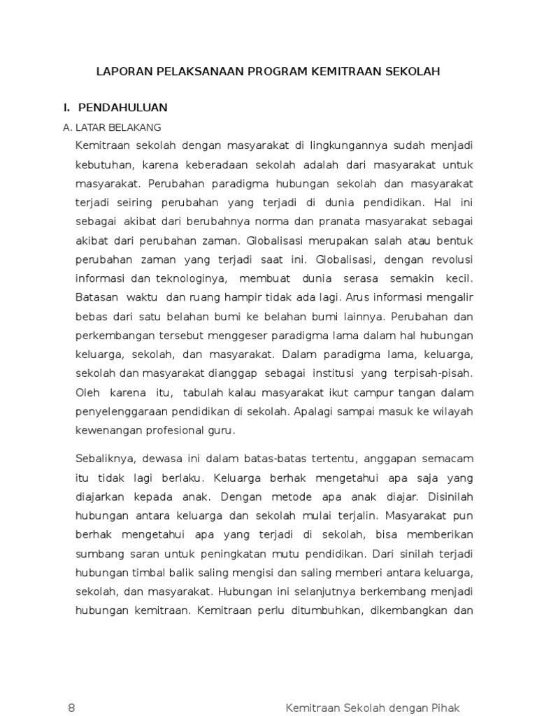 Laporan Kemitraan Sekolah dan Puskesmas | PDF | Seni | Komputer