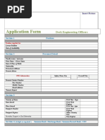 Standard CV Format For Seafarer Andhini Ekakarya