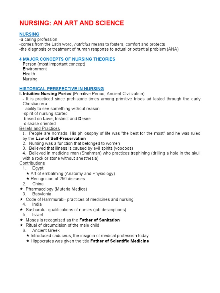 history of nursing assignment pdf