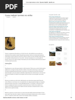 Como Reduzir Taninos No Vinho - Esportes & Aptidão - Tabonfils