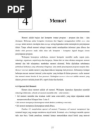 Download Bab 4 - Memori - Organisasi Komputer by    SN34680780 doc pdf