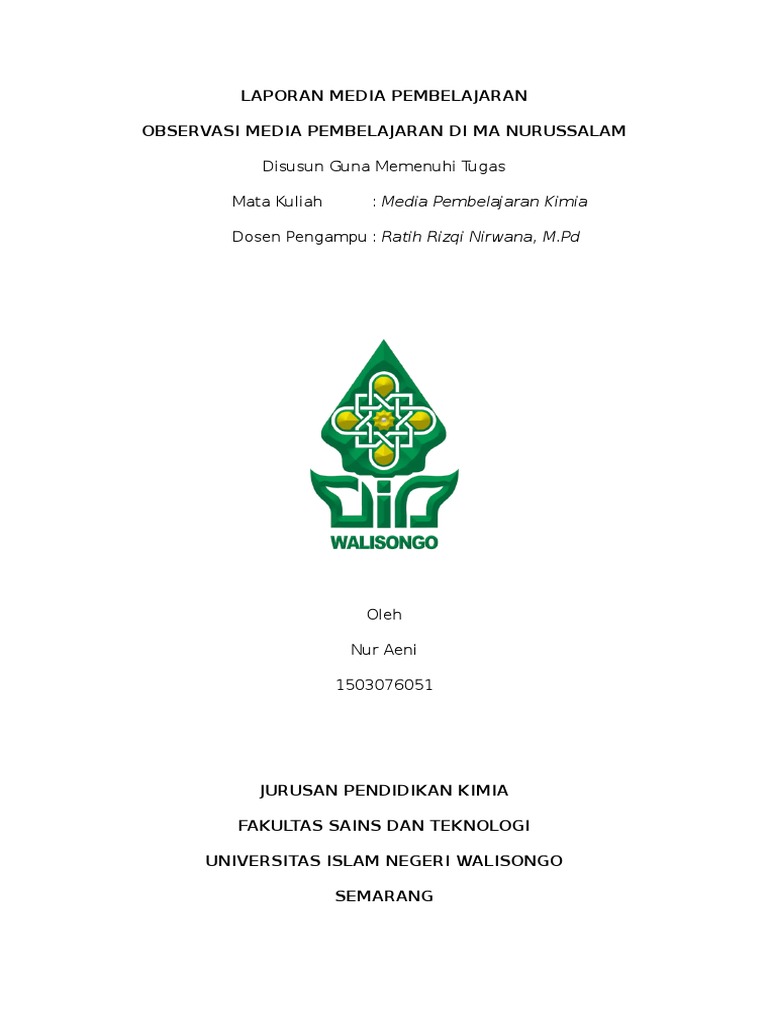 Laporan Media Pembelajaran