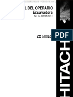 Manual de Operacion y Mantenimiento Excavadora Hitachi Zx 500 l