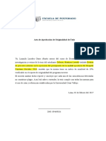 Acta de Aprobación de Originalidad