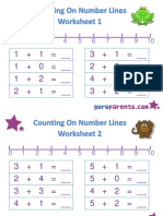 Preschool Math Number Line Worksheets