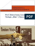 Prezentare Contributii Romanesti La Dezvoltarea Stiintei Si Tehnicii Cls. 11