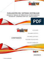 Evaluación Del Sistema Vestibular