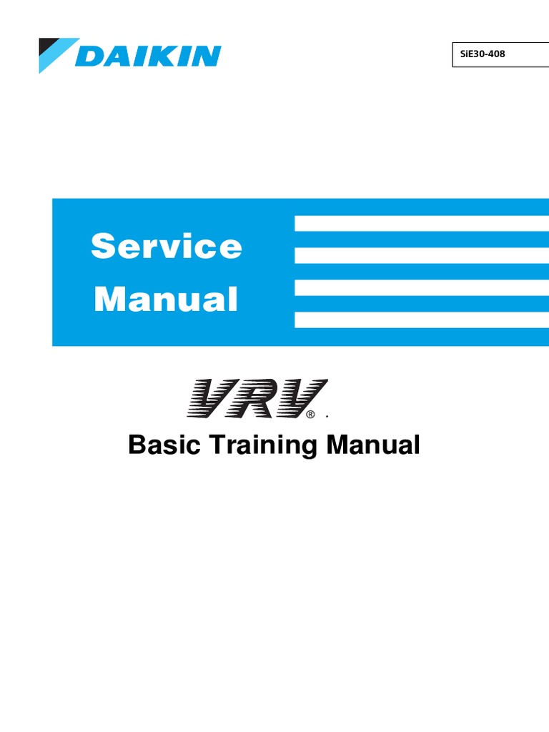Daikin VRV X Service Manual Overview | PDF | Hvac | Heat Exchanger