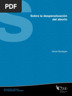 Sobre la despenalización del aborto