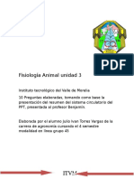 Fisiología Animal Unidad 3